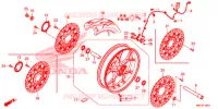 ROUE AVANT pour Honda CBR 1000 ABS RED 2017