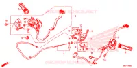 LEVIER DE GUIDON   CABLE   COMMODO pour Honda CBR 1000 ABS BLACK 2017