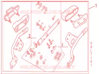 KIT FIXATION VALISES pour Honda NC 750 S ABS 2017
