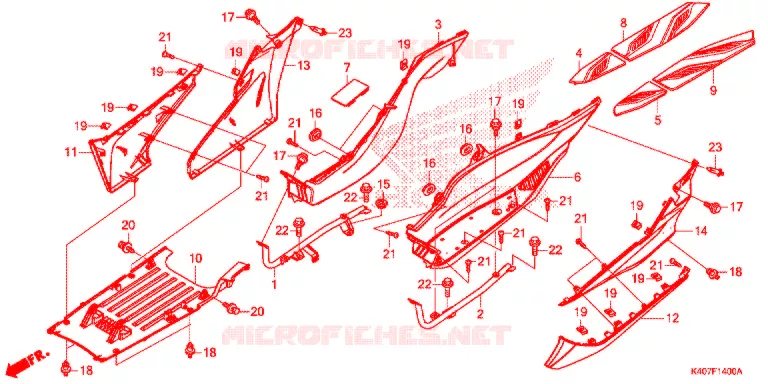 MARCHE PIEDS Honda SCOOTER 125 FORZA 2017  NSS125ADH