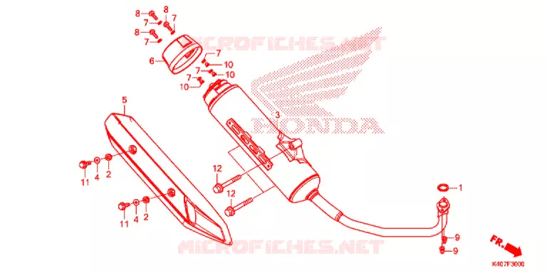SILENCIEUX D'ECHAPPEMENT Honda SCOOTER 125 FORZA 2018  NSS125ADH