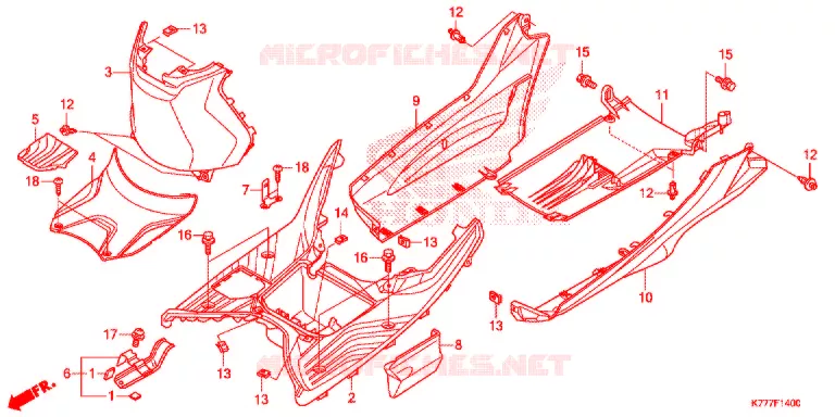 MARCHE PIEDS Honda SCOOTER 125 SH 2018  SH125ADH