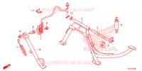 BEQUILLE pour Honda SH 125 ABS D TOP BOX 2017