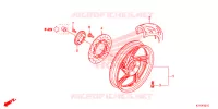 ROUE ARRIERE pour Honda SH 125 ABS D TOP BOX 2017