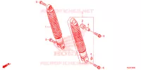 AMORTISSEUR ARRIERE pour Honda SH 300 I ABS Tiêu chuẩn, Standard 2017