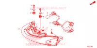 FEUX ARRIERE pour Honda SH 300 I ABS Tiêu chuẩn, Standard 2017