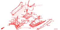 MARCHE PIEDS pour Honda SH 300 I ABS Tiêu chuẩn, Standard 2017