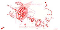 ROUE AVANT pour Honda SH 300 I ABS Tiêu chuẩn, Standard 2017
