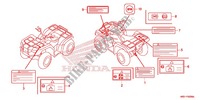ETIQUETTE DE PRECAUTIONS pour Honda FOURTRAX 420 RANCHER 4X4 Manual Shift 2017