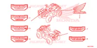 AUTOCOLLANTS pour Honda FOURTRAX 500 FOREMAN 4X4 Electric Shift, Power Steering 2017