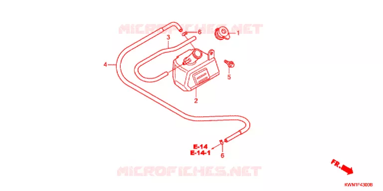 VASE D'EXPANSION Honda SCOOTER 125 PCX 2010  WW125EX2A