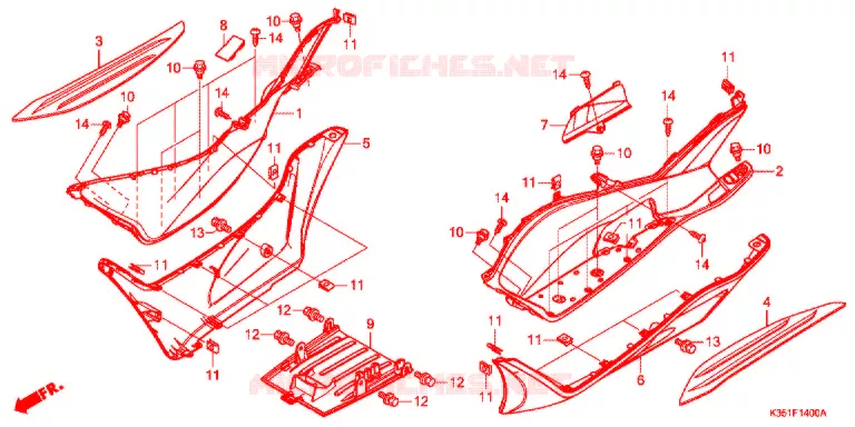 MARCHE PIEDS Honda SCOOTER 125 PCX 2017  WW125J