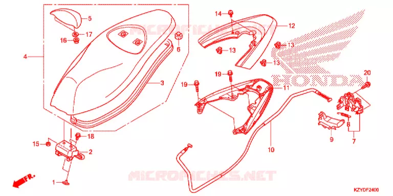 SELLE Honda SCOOTER 150 PCX 2013  WW150D