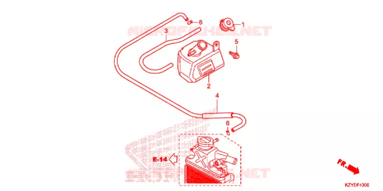 VASE D'EXPANSION Honda SCOOTER 150 PCX 2013  WW150D