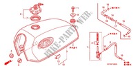 RESERVOIR A CARBURANT pour Honda APE 100 DELUXE Front brake disk 2013