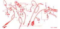LEVIER DE GUIDON   CABLE   COMMODO pour Honda APE 50 DELUXE BLACK 2001