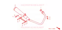 SILENCIEUX D'ECHAPPEMENT (XZ50) pour Honda APE 50 DELUXE BLACK 2001