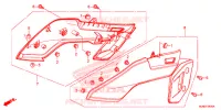 COUVERCLES LATERAUX pour Honda VFR 800 F 2018