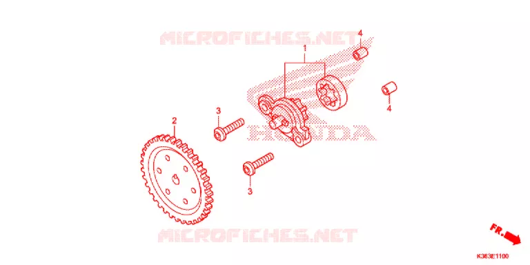 POMPE A HUILE Honda SCOOTER 150 PCX 2017  WW150SH
