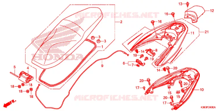 SELLE Honda SCOOTER 150 PCX 2017  WW150SH