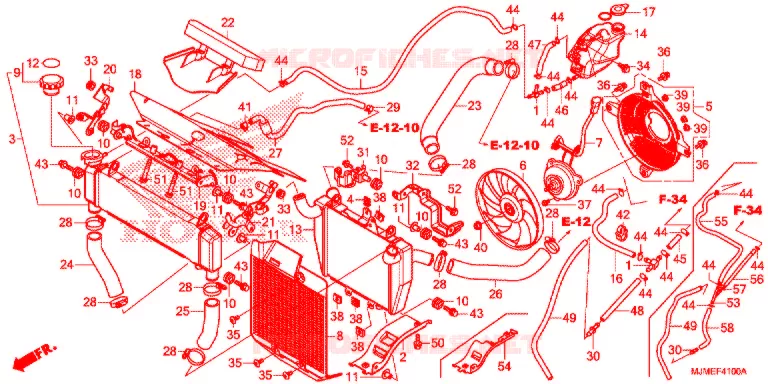 RADIATEUR Honda MOTO 800 CROSSRUNNER 2018  VFR800XH