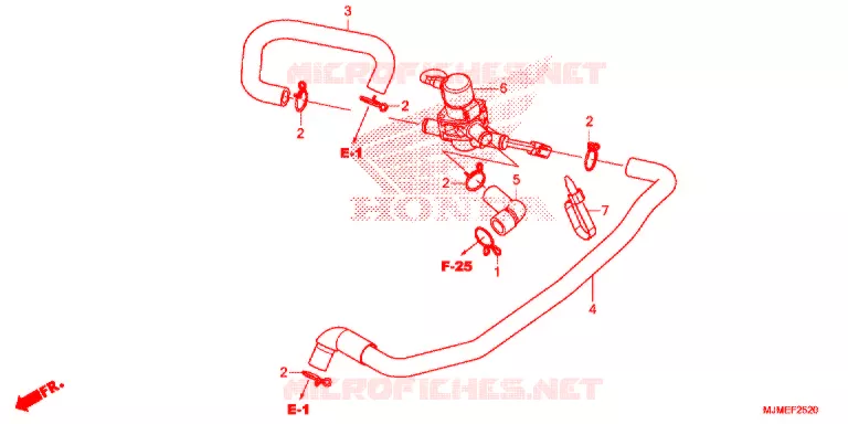 VALVE DE COMMANDE D'INJECTION D'AIR Honda MOTO 800 CROSSRUNNER 2019  VFR800XH