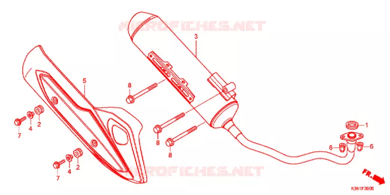 SILENCIEUX D'ECHAPPEMENT Honda SCOOTER 125 PCX 2016  WW125G