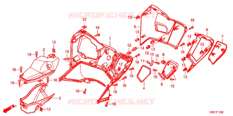 PROTEGE JAMBES Honda SCOOTER 125 PCX 2017  WW125H