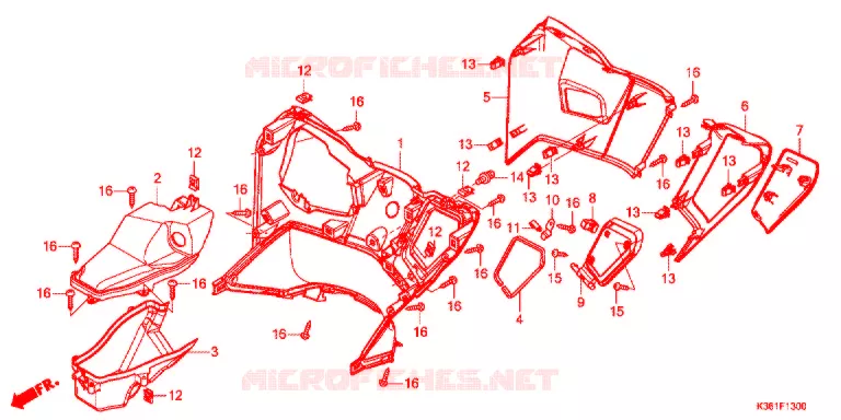 PROTEGE JAMBES Honda SCOOTER 150 PCX 2017  WW150SH