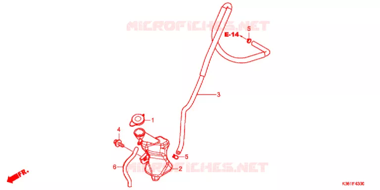 VASE D'EXPANSION Honda SCOOTER 150 PCX 2017  WW150SJ