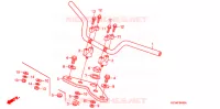 GUIDON   TE DE FOURCHE pour Honda APE 100 2006