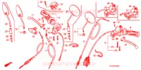 LEVIER DE GUIDON   CABLE   COMMODO pour Honda APE 100 2006