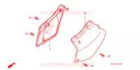 COUVERCLES LATERAUX pour Honda XR 400 2001