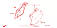 COUVERCLES LATERAUX pour Honda XR 400 2003