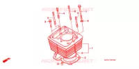 CYLINDRE pour Honda XR 400 1996