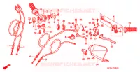 LEVIER DE GUIDON   CABLE   COMMODO pour Honda XR 400 1996