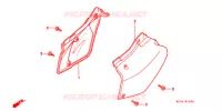 COUVERCLES LATERAUX pour Honda XR 400 2000