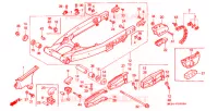 BRAS ARRIERE pour Honda XR 600 R 1989