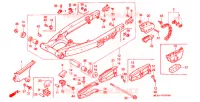 BRAS ARRIERE pour Honda XR 600 R 1991