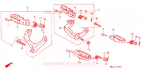 REPOSE PIED pour Honda XR 600 R 1991