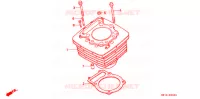 CYLINDRE pour Honda XR 600 R 1996
