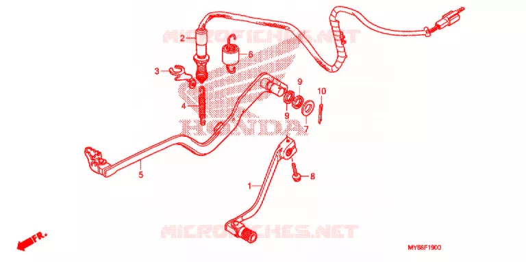 PEDALE Honda MOTO 650 XR 2014  XR650LE