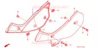 COUVERCLES LATERAUX pour Honda XR 650 L 1994