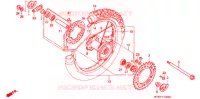 ROUE ARRIERE pour Honda XR 650 L 1995