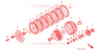 EMBRAYAGE pour Honda XR 650 L 1997