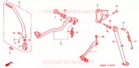 PEDALE   BEQUILLE pour Honda XR 650 R 2002
