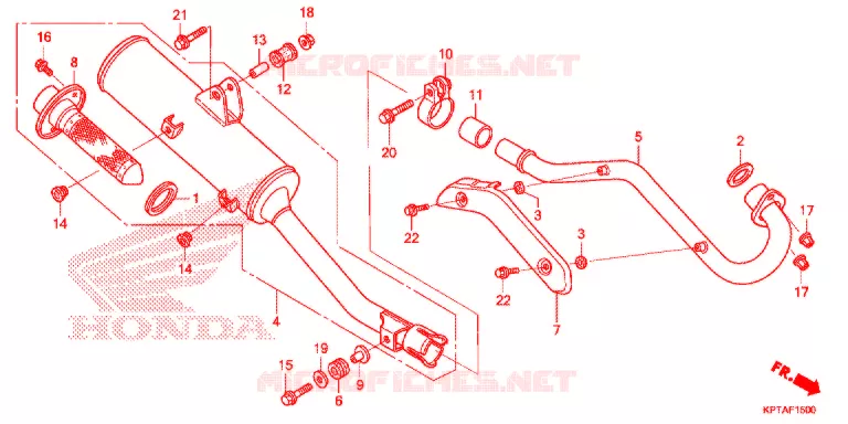 SILENCIEUX D'ECHAPPEMENT Honda MOTO 150 CRF 2015  CRF150FF