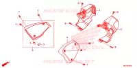 COUVERCLE LATERAL pour Honda CB 1000 R ABS 2018