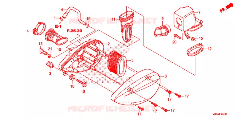 FILTRE A AIR Honda MOTO 750 SHADOW 2019  VT750CSJ