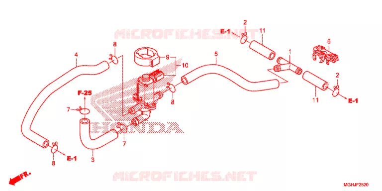 VALVE DE COMMANDE D'INJECTION D'AIR Honda MOTO 1200 CROSSTOURER 2018  VFR1200XAJ